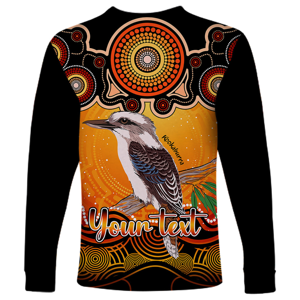 personalised-australia-sagittarius-kookaburra-zodiac-long-sleeve-shirt-auz-astrology-aboriginal-red