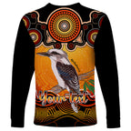 personalised-australia-sagittarius-kookaburra-zodiac-long-sleeve-shirt-auz-astrology-aboriginal-red