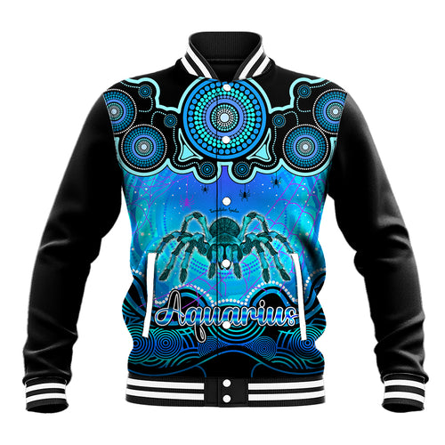 personalised-australia-scorpio-tarantulas-spider-zodiac-baseball-jacket-auz-astrology-aboriginal-aqua