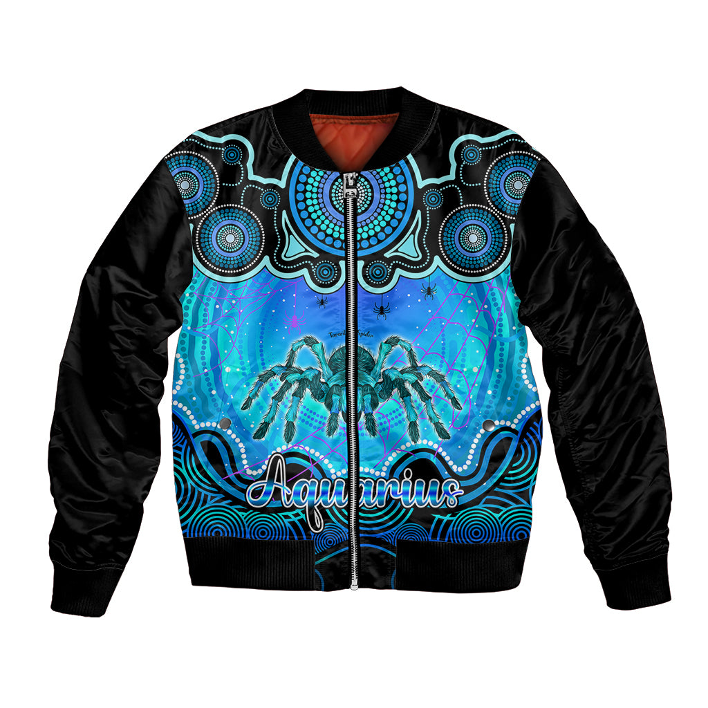 personalised-australia-scorpio-tarantulas-spider-zodiac-bomber-jacket-auz-astrology-aboriginal-aqua