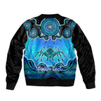 personalised-australia-scorpio-tarantulas-spider-zodiac-bomber-jacket-auz-astrology-aboriginal-aqua