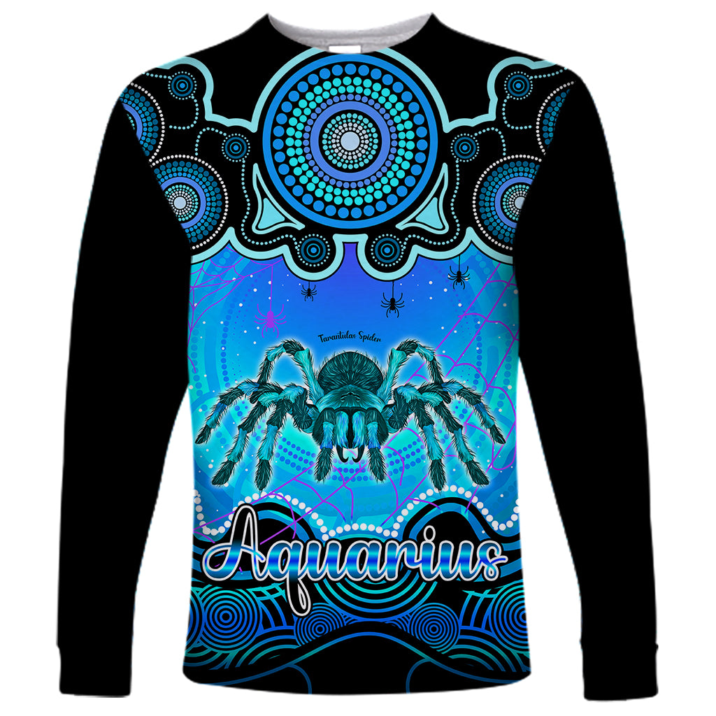 personalised-australia-scorpio-tarantulas-spider-zodiac-long-sleeve-shirt-auz-astrology-aboriginal-aqua