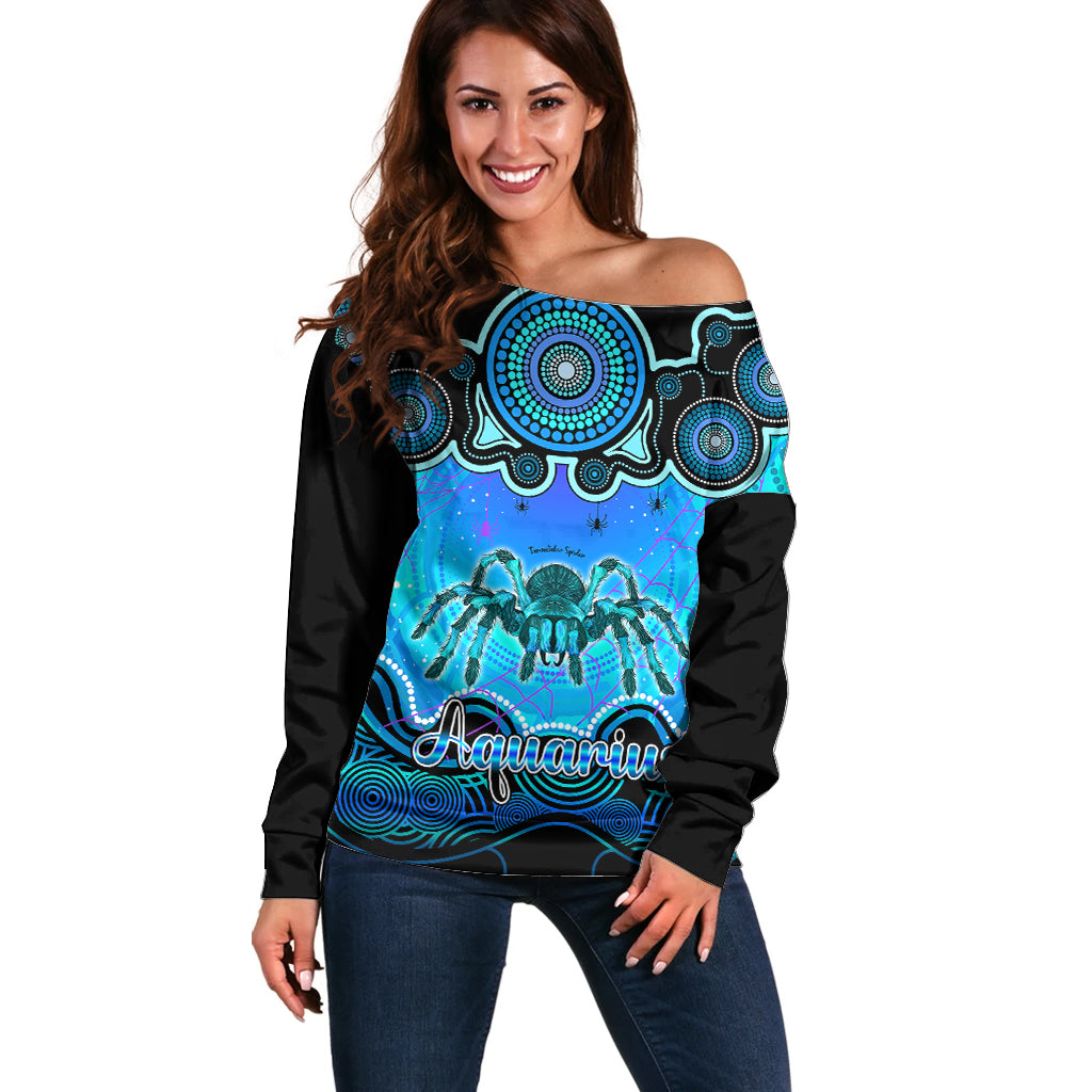 personalised-australia-scorpio-tarantulas-spider-zodiac-off-shoulder-sweater-auz-astrology-aboriginal-aqua