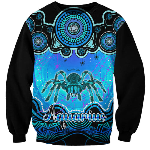 personalised-australia-scorpio-tarantulas-spider-zodiac-sweatshirt-auz-astrology-aboriginal-aqua