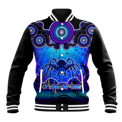personalised-australia-scorpio-tarantulas-spider-zodiac-baseball-jacket-auz-astrology-aboriginal-blue