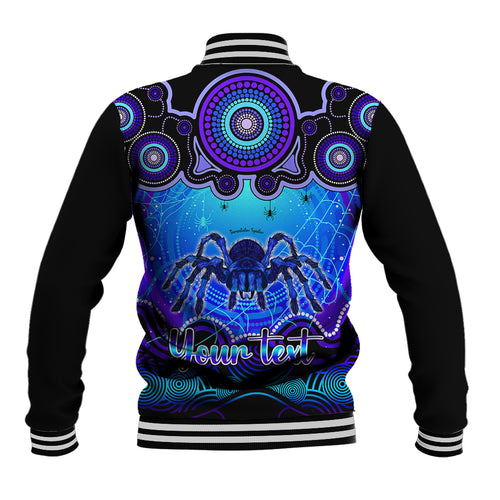 personalised-australia-scorpio-tarantulas-spider-zodiac-baseball-jacket-auz-astrology-aboriginal-blue