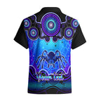 personalised-australia-scorpio-tarantulas-spider-zodiac-hawaiian-shirt-auz-astrology-aboriginal-blue
