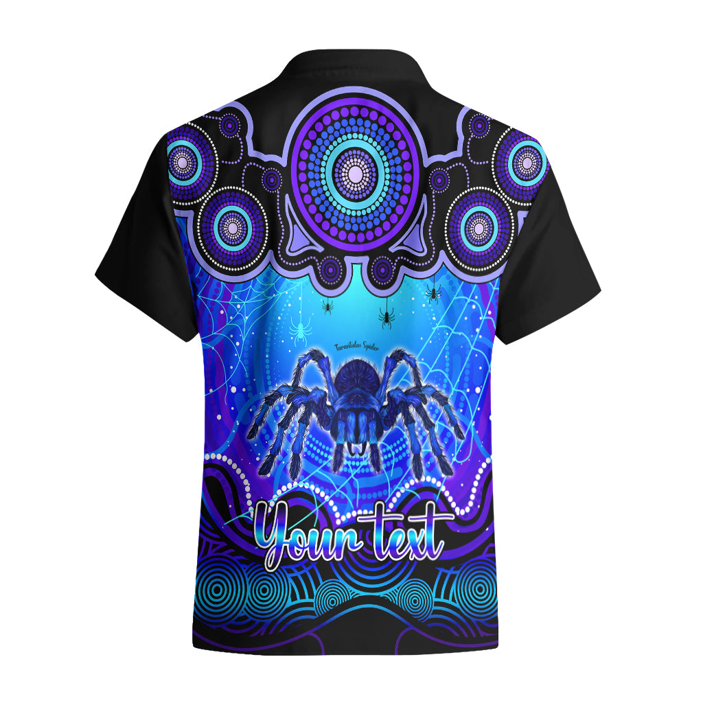 personalised-australia-scorpio-tarantulas-spider-zodiac-hawaiian-shirt-auz-astrology-aboriginal-blue