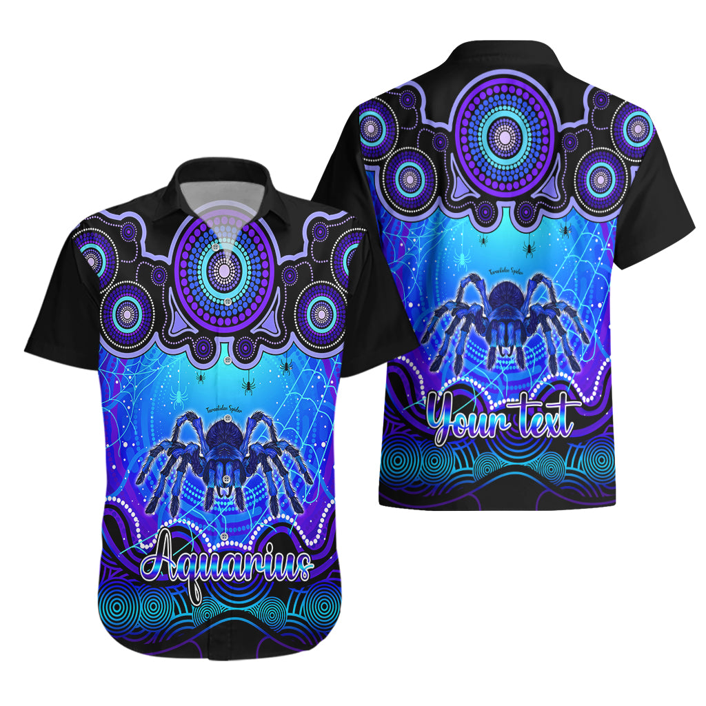 personalised-australia-scorpio-tarantulas-spider-zodiac-hawaiian-shirt-auz-astrology-aboriginal-blue