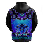 personalised-australia-scorpio-tarantulas-spider-zodiac-hoodie-auz-astrology-aboriginal-blue