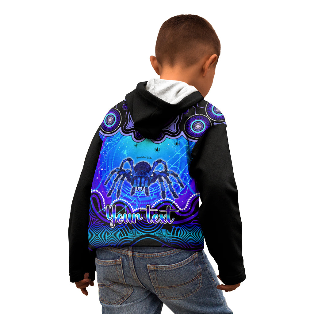 personalised-australia-scorpio-tarantulas-spider-zodiac-kid-hoodie-auz-astrology-aboriginal-blue