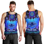 personalised-australia-scorpio-tarantulas-spider-zodiac-men-tank-top-auz-astrology-aboriginal-blue