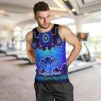 personalised-australia-scorpio-tarantulas-spider-zodiac-men-tank-top-auz-astrology-aboriginal-blue