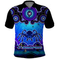 personalised-australia-scorpio-tarantulas-spider-zodiac-polo-shirt-auz-astrology-aboriginal-blue