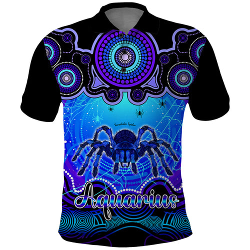 personalised-australia-scorpio-tarantulas-spider-zodiac-polo-shirt-auz-astrology-aboriginal-blue