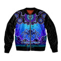 personalised-australia-scorpio-tarantulas-spider-zodiac-sleeve-zip-bomber-jacket-auz-astrology-aboriginal-blue