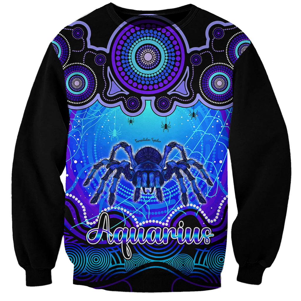 personalised-australia-scorpio-tarantulas-spider-zodiac-sweatshirt-auz-astrology-aboriginal-blue