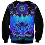 personalised-australia-scorpio-tarantulas-spider-zodiac-sweatshirt-auz-astrology-aboriginal-blue