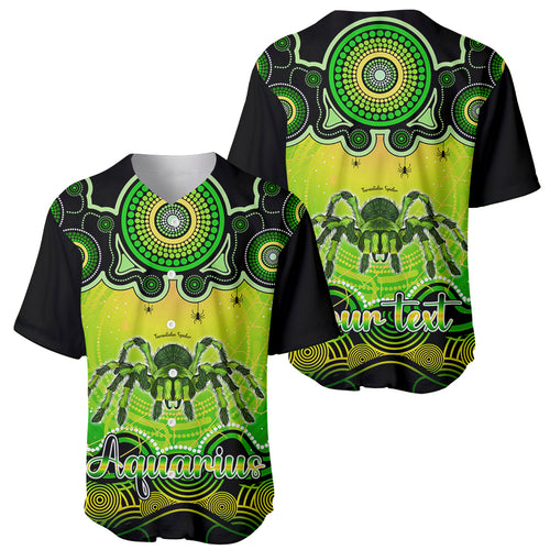 personalised-australia-scorpio-tarantulas-spider-zodiac-baseball-jersey-auz-astrology-aboriginal-green