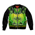 personalised-australia-scorpio-tarantulas-spider-zodiac-bomber-jacket-auz-astrology-aboriginal-green