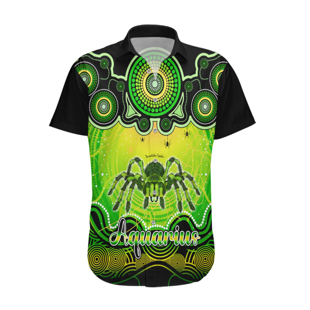 personalised-australia-scorpio-tarantulas-spider-zodiac-hawaiian-shirt-auz-astrology-aboriginal-green