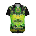 personalised-australia-scorpio-tarantulas-spider-zodiac-hawaiian-shirt-auz-astrology-aboriginal-green