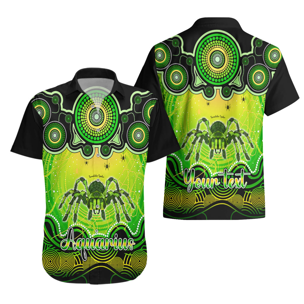 personalised-australia-scorpio-tarantulas-spider-zodiac-hawaiian-shirt-auz-astrology-aboriginal-green