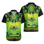 personalised-australia-scorpio-tarantulas-spider-zodiac-hawaiian-shirt-auz-astrology-aboriginal-green