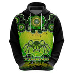 personalised-australia-scorpio-tarantulas-spider-zodiac-hoodie-auz-astrology-aboriginal-green