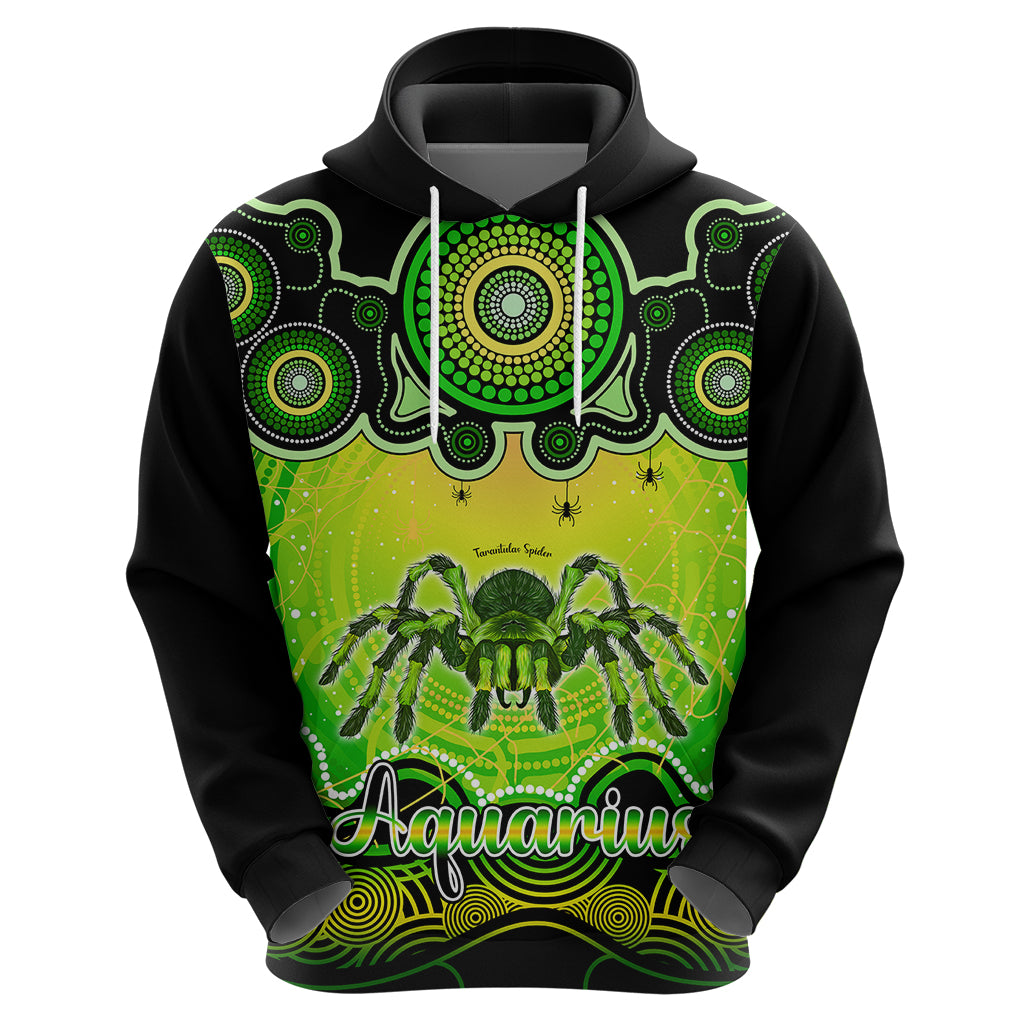 personalised-australia-scorpio-tarantulas-spider-zodiac-hoodie-auz-astrology-aboriginal-green