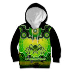 personalised-australia-scorpio-tarantulas-spider-zodiac-kid-hoodie-auz-astrology-aboriginal-green