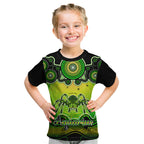 personalised-australia-scorpio-tarantulas-spider-zodiac-kid-t-shirt-auz-astrology-aboriginal-green