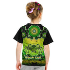 personalised-australia-scorpio-tarantulas-spider-zodiac-kid-t-shirt-auz-astrology-aboriginal-green