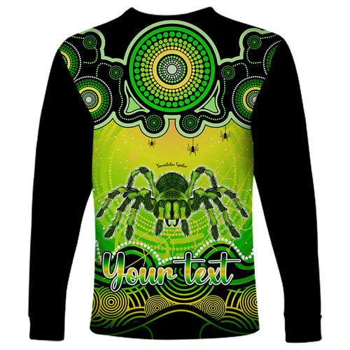 personalised-australia-scorpio-tarantulas-spider-zodiac-long-sleeve-shirt-auz-astrology-aboriginal-green