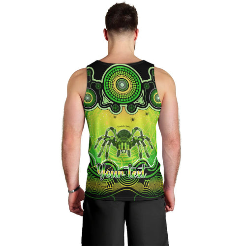 personalised-australia-scorpio-tarantulas-spider-zodiac-men-tank-top-auz-astrology-aboriginal-green