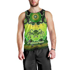 personalised-australia-scorpio-tarantulas-spider-zodiac-men-tank-top-auz-astrology-aboriginal-green