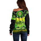 personalised-australia-scorpio-tarantulas-spider-zodiac-off-shoulder-sweater-auz-astrology-aboriginal-green