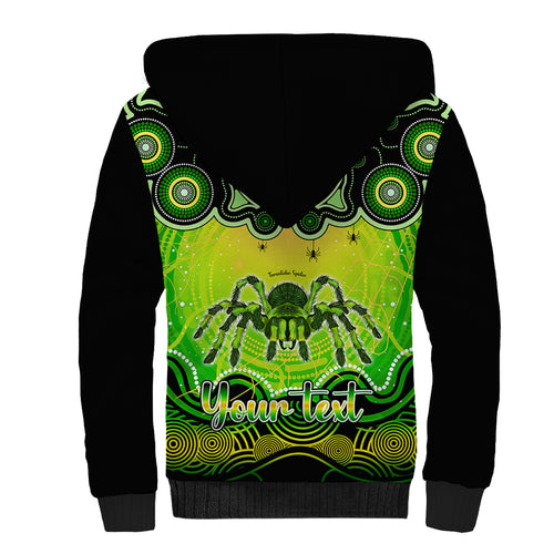 personalised-australia-scorpio-tarantulas-spider-zodiac-sherpa-hoodie-auz-astrology-aboriginal-green