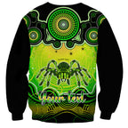 personalised-australia-scorpio-tarantulas-spider-zodiac-sweatshirt-auz-astrology-aboriginal-green