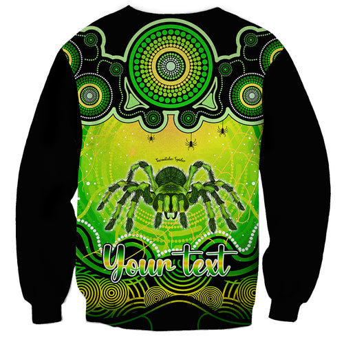 personalised-australia-scorpio-tarantulas-spider-zodiac-sweatshirt-auz-astrology-aboriginal-green
