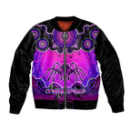 personalised-australia-scorpio-tarantulas-spider-zodiac-bomber-jacket-auz-astrology-aboriginal-magenta