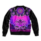 personalised-australia-scorpio-tarantulas-spider-zodiac-bomber-jacket-auz-astrology-aboriginal-magenta