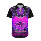 personalised-australia-scorpio-tarantulas-spider-zodiac-hawaiian-shirt-auz-astrology-aboriginal-magenta