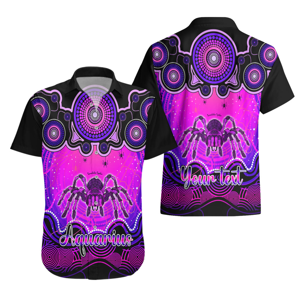 personalised-australia-scorpio-tarantulas-spider-zodiac-hawaiian-shirt-auz-astrology-aboriginal-magenta