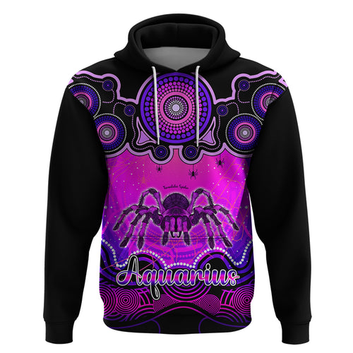 personalised-australia-scorpio-tarantulas-spider-zodiac-hoodie-auz-astrology-aboriginal-magenta