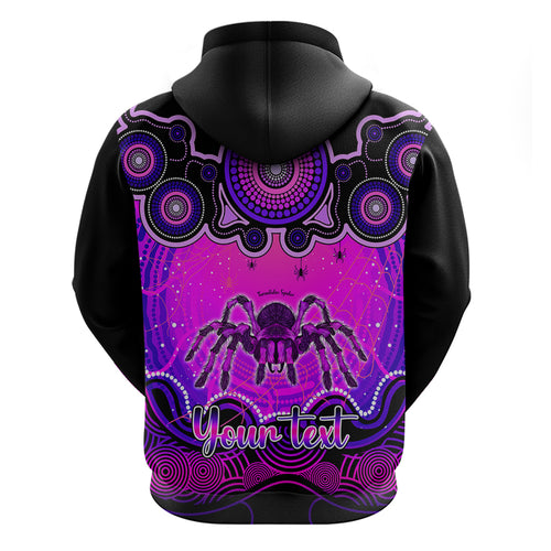 personalised-australia-scorpio-tarantulas-spider-zodiac-hoodie-auz-astrology-aboriginal-magenta