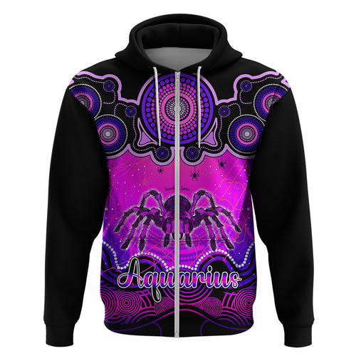 personalised-australia-scorpio-tarantulas-spider-zodiac-hoodie-auz-astrology-aboriginal-magenta