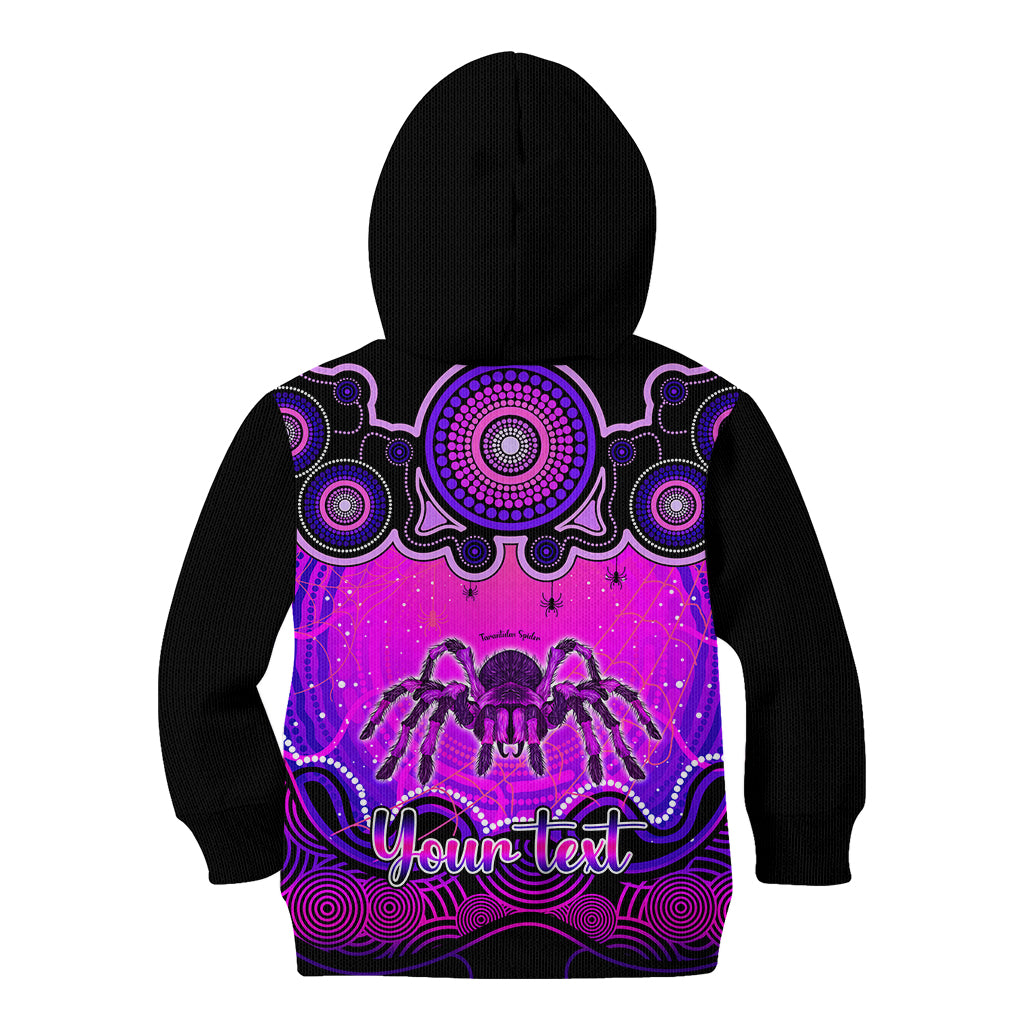 personalised-australia-scorpio-tarantulas-spider-zodiac-kid-hoodie-auz-astrology-aboriginal-magenta