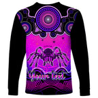 personalised-australia-scorpio-tarantulas-spider-zodiac-long-sleeve-shirt-auz-astrology-aboriginal-magenta