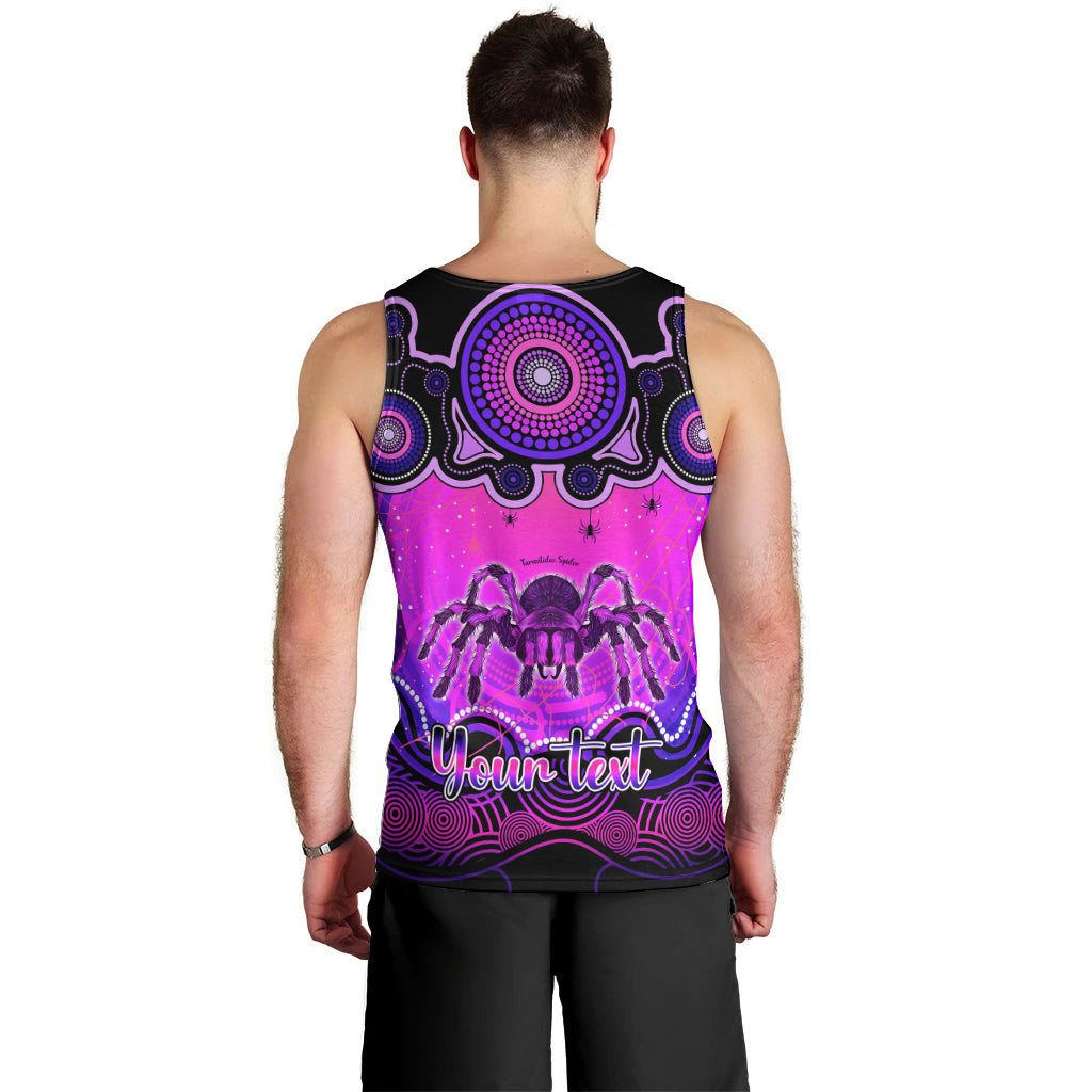 personalised-australia-scorpio-tarantulas-spider-zodiac-men-tank-top-auz-astrology-aboriginal-magenta